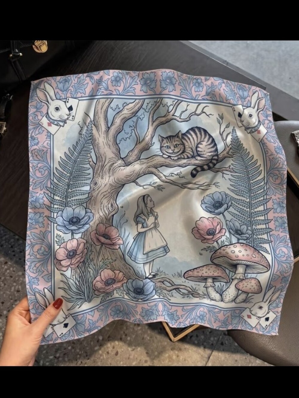 Alice In Wonderland Decor Scarf NEW